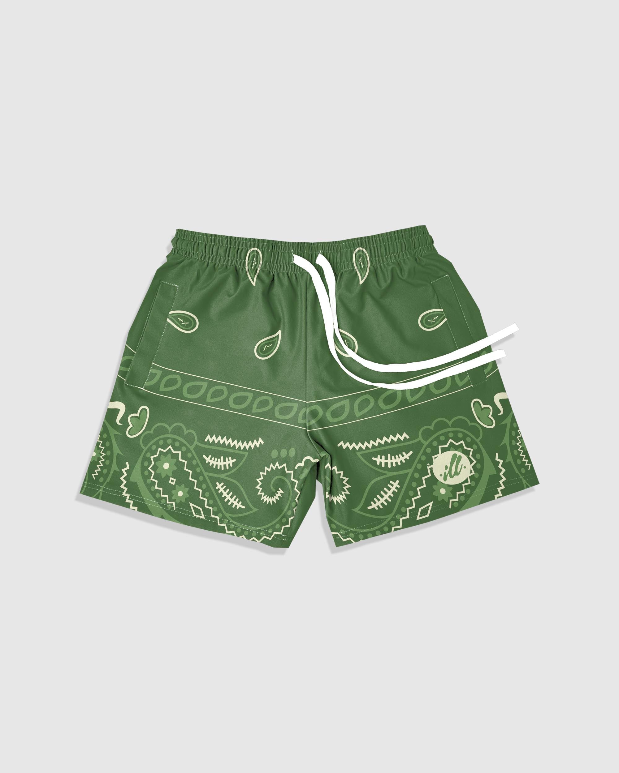 Moss Bandana v2 6 in. Shorts - Illuzien
